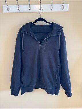 lululemon athletica Black Zip-Up Hooded Fleece